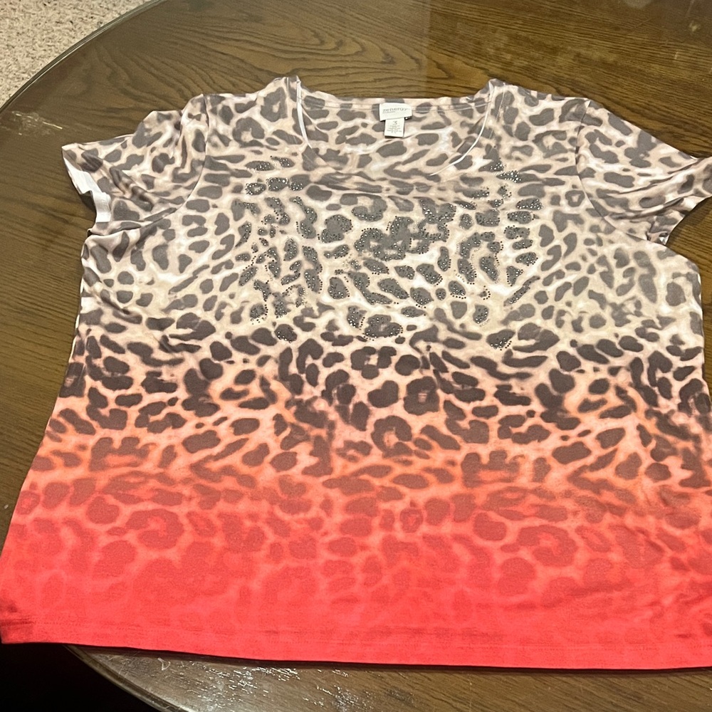 Leopard Print Ombre T-Shirt Chico’s